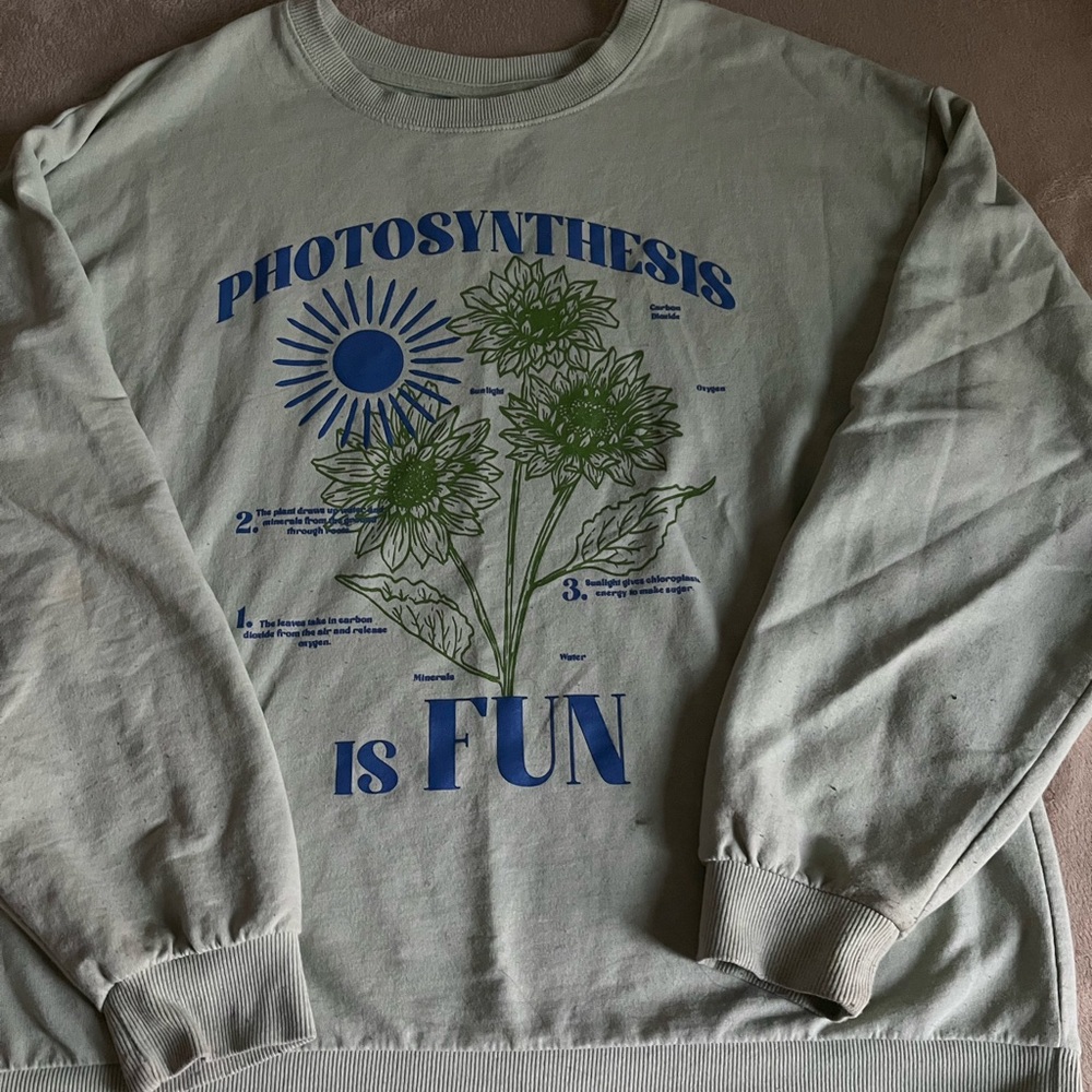 Green Photosynthesis Graphic Sweatshirt